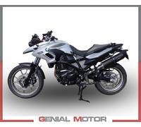 GPR EXHAUST SYSTEM BMW.68.FUNE Terminale Omologato con Raccordo Compatibile con BMW F 700 GS 2011/17 Furore Nero