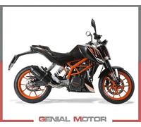 Terminale di Scarico GPR FURORE NERO Racing per KTM DUKE 200 2012 > 2016