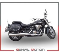 G.P.R. Scarico omologato Inox Bomb per Yamaha XVS 1300 Midnight Star 2006-2014 Argento