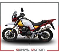 Gpr Exclusive M3 Natural Titanium V85 Tt 19-20 Euro 4 Homologated Slip On Muffler Argento Homologated