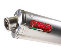 Terminale di Scarico GPR omologato Inox Tondo per Suzuki Gsx-R 1000 2001 > 2002
