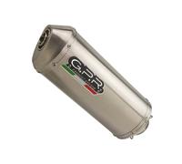 Gpr Exhaust Systems Satinox Triumph Tiger 800 17-20 Stainless Steel Homologated Slip On Muffler Argento Homologated