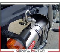 G.P.R. Scarico Slip-on per Kawasaki KLR 650 1988-2005 Satinox Omologato Argento