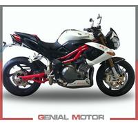 G.P.R. Scarico Tiburon Titanium per Benelli Tre K 899 2006-2016 Omologato Nero/Argento