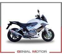 G.P.R. Scarico Slip-On Trioval Honda Crossrunner 800 2011-2014 Omologato Argento