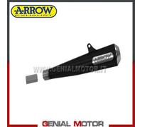 Terminale di Scarico + Katre Arrow Pro Racing Nero Yamaha Xjr 1300 2007 > 2017