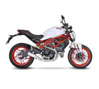 Leovince Lv-10 Ducati Monster 797 Abs 17-20/scrambler 803 Abs 15-20 Not Homologated Muffler Argento Not Homologated