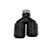 Terminale di Scarico Marmitta Universale In Acciaio Inox Racing Per Auto Modifica Auto Tubo Di Scarico Silenziatore Modifica Doppi Terminali Di Scarico Scarico Coda Punta(Right ID51-OD101)