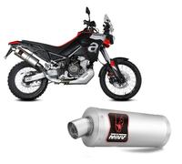 Sistema di scarico MIVV Dakar con EG-BE Acciaio inox / Acciaio inox nero