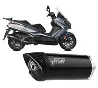 Terminale di Scarico Mivv MOVER Acciaio Nero per KYMCO DOWNTOWN 350 2016 > 2020