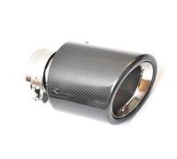 Terminale di Scarico Modifica Universale Per Auto Singolo Lucido Bordo Smussato Riccio Tubo Di Scarico Punta Del Silenziatore Con Copertura In Completa Scarico Coda Punta(51-101mm)