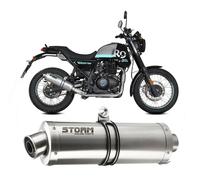 Terminale di Scarico Oval Storm Acciaio InoxRoyal Enfield SCRAM 411 2022 > 2023