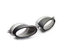 Terminale di scarico ovale in fibra di carbonio compatibile con Audi R8 V10 2007-2012, terminale di scarico for auto, terminale di scarico, ugello di scarico.(Style A)