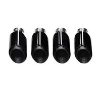 Terminale di Scarico Per 2011-2014 Per Cayenne Per Turbo 4.8T Collettore Di Scarico Di Ricambio Tubo Di Scarico Nero Di Scarico Scarico Coda Punta(Triple Black)