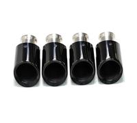 Terminale di Scarico Per 2011-2014 Per Cayenne Per Turbo 4.8T Collettore Di Scarico Di Ricambio Tubo Di Scarico Nero Di Scarico Scarico Coda Punta(Single layer black)
