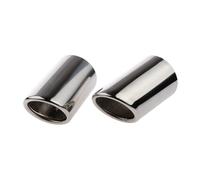 Terminale di scarico Per A5 Per A6 A6L Per A8 A8L 2009 2010 2011 2012 2013 2014 2015 2016 Terminali Di Scarico Slip-on In Acciaio Inossidabile Argento