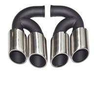 Terminale Di Scarico Per Auto Per Cayenne 958 2011-2014 In Acciaio Inossidabile Terminale Punta Scarico(Short frosted silver)