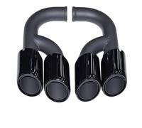 Terminale Di Scarico Per Auto Per Cayenne 958 2011-2014 Terminale Di Scarico In Acciaio Inossidabile Terminale Di Scarico Auto Tubo Scarico(Long black)