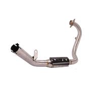 Terminale di Scarico per Benelli per Leoncino 250 TRK251 per TRK 251 Silenziatore Scarico Moto Tubo di Collegamento Anteriore Tubo Centrale Connessione 51mm Terminale Scarico