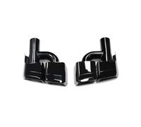 Terminale di Scarico Per Benz Per W212 E63 CLS W204 2 Pezzi Quad Car Terminale Di Scarico Sistema Di Scarico Ugello Punta Marmitta In Acciaio Inossidabile 304(H Black)