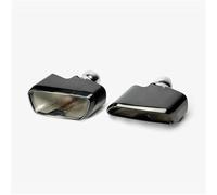 Terminale di Scarico Per BMW Per Serie 5 G30 G38 540 530 2018 2019 2020 Per MP Style Coppia Di Terminali Di Scarico Posteriori Per Auto Quadrati Modificati Scarico Coda Punta(Nero)