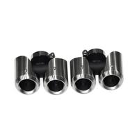 Terminale di Scarico Per Land Per Rover Per Defender 90 110 2020-2022 Tubo Di Scarico Posteriore Aggiornamento Terminale Di Scarico Rotondo A Quattro Uscite Scarico Coda Punta(Silver 3.0T)