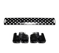 Terminale di Scarico Per Land Per Rover Per Defender 90 110 2020-2022 Tubo Di Scarico Posteriore Aggiornamento Terminale Di Scarico Rotondo A Quattro Uscite Scarico Coda Punta(Black B 1set 2.0T)