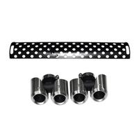 Terminale di Scarico Per Land Per Rover Per Defender 90 110 2020-2022 Tubo Di Scarico Posteriore Aggiornamento Terminale Di Scarico Rotondo A Quattro Uscite Scarico Coda Punta(Silver 1set 3.0T)