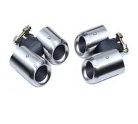 Terminale di Scarico Per Land Per Rover Per Defender 90 110 2020-2024 Tubo Di Scarico Posteriore Aggiornamento Puntale Silenziatore Rotondo A Quattro Uscite Scarico Coda Punta(Silver 3.0T)