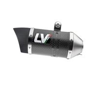 Terminale di scarico per marmitte slip-on LV Pro carbon compatibile Honda X-ADV 750 dal 2017 e Forza 750 dal 2021, design sportivo, finitura in carbonio, montaggio plug and play