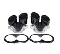 Terminale di Scarico Per Mercedes Per A35 CLA35 GLA35 GLB35 A45 CLA45 GLA45 AMG Modifica Tubo Di Scarico Terminale Quadruplo Silenziatore Scarico Coda Punta(B)