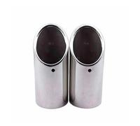 Terminale di Scarico Per Skoda Per Superb Per Octavia Wild Emperor Per Superb 63 Mm Ingresso 63 Mm Uscita Terminale Di Scarico Posteriore Per Auto(2pcs Silver)