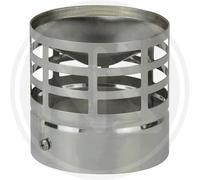 TERMINALE DI SCARICO PER TUBI STUFE A PELLET IN ACCIAIO INOX Ø 80mm