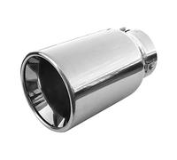 Terminale di scarico per tubo di scappamento, tubo di scappamento, terminale per vapore, universale, in acciaio inox lucido, tuning Sport fino a 82 mm