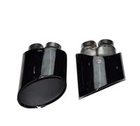 Terminale di Scarico Punta Di Scarico Tubo Di Scarico Auto Per RS3 RS4 RS4 RS5 RS6 Accessori Auto Doppio Interno Per S3 S4 S5 S6 Ugello Di Punta Silenziatore Scarico Coda Punta(Black 1)