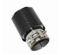 Terminale di Scarico Punta Silenziatore Scarico Tubo Silenziatori Ugello Dritto Inossidabile Argento Auto Universale Lucido Fibra Carbonio(57mm-89mm)