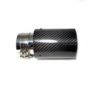 Terminale di Scarico Puntale Marmitta Scarico Posteriore In Nero Lucido+Blu In Acciaio Inossidabile Per BMW Per M Serie Punte Universale Turbo Fischio(ID 51-OD 80)