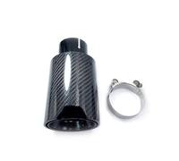 Terminale di Scarico Puntale Tubo Scarico Posteriore In Fibra Carbonio Nero Lucido Per BMW Per M Serie Silenziatore Universale Turbo Fischio(ID 60-OD 93)