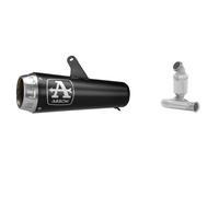 Terminale di Scarico + Racc Arrow Pro Race Nichrom Nero CF Moto 800 NK 2023 2025