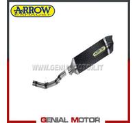Terminale di Scarico + Racc Arrow R. Tech Carbon Kawasaki Z 800 E 2013 > 2016