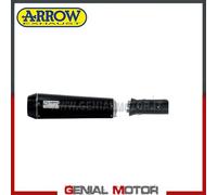 Terminale di Scarico + Racc Arrow Rebel Acciaio Nero Yamaha Scr 950 2017 > 2020