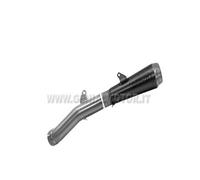 Terminale di Scarico + Raccordo Arrow Pro Race Nero Bmw R Nine T 2014 > 2016