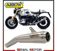 Terminale di Scarico + Raccordo Arrow Pro Race Nichrom Bmw R Nine T 2014 > 2016