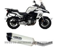 Terminale di Scarico + Raccordo Arrow Race Tech Allu Benelli Trk 502 2017 > 2021