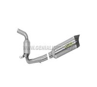 Terminale di Scarico + Raccordo Arrow Thunder Alluminio Ktm Rc 125 2015 > 2016