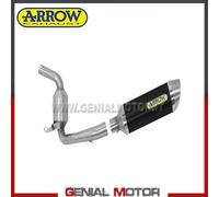 Terminale di Scarico + Raccordo Kat Arrow Thunder Alu N per KTM Rc 125 2015 2016