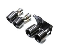 Terminale di Scarico Scarico Quadruplo Per BMW Per F10 F11 F18 525i 520i 530i 523i 5 Serie Benzina Aggiornamento Modello Per M5 MT Paraurti Posteriore Marmitta Punta Scarico Coda Punta(Nero)