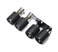 Terminale di Scarico Scarico Quadruplo Per BMW Per F10 F11 F18 525i 520i 530i 523i 5 Serie Benzina Aggiornamento Modello Per M5 MT Paraurti Posteriore Marmitta Punta Scarico Coda Punta(Carbon A)