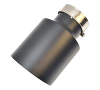 Terminale Di Scarico Setrs Universal Car Accessories Silenziatore In Acciaio Inossidabile Con Punta Nera Opaca Tubo Terminale Tagliato Copertura Della Punta Di Scarico(60-89)