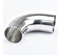 Terminale di Scarico Silenziatore Tubo Scarico In Acciaio Inossidabile 304 Diametro Interno 90 Gradi Gomito Saldato 51/63/76Mm Turbo Fischio(304-19MM)
